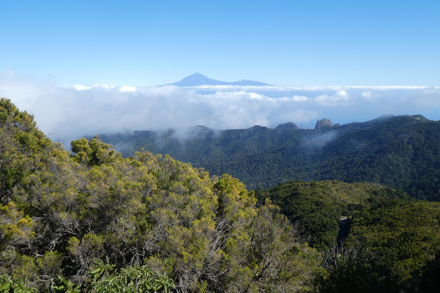 Garajonay – high view teide floating